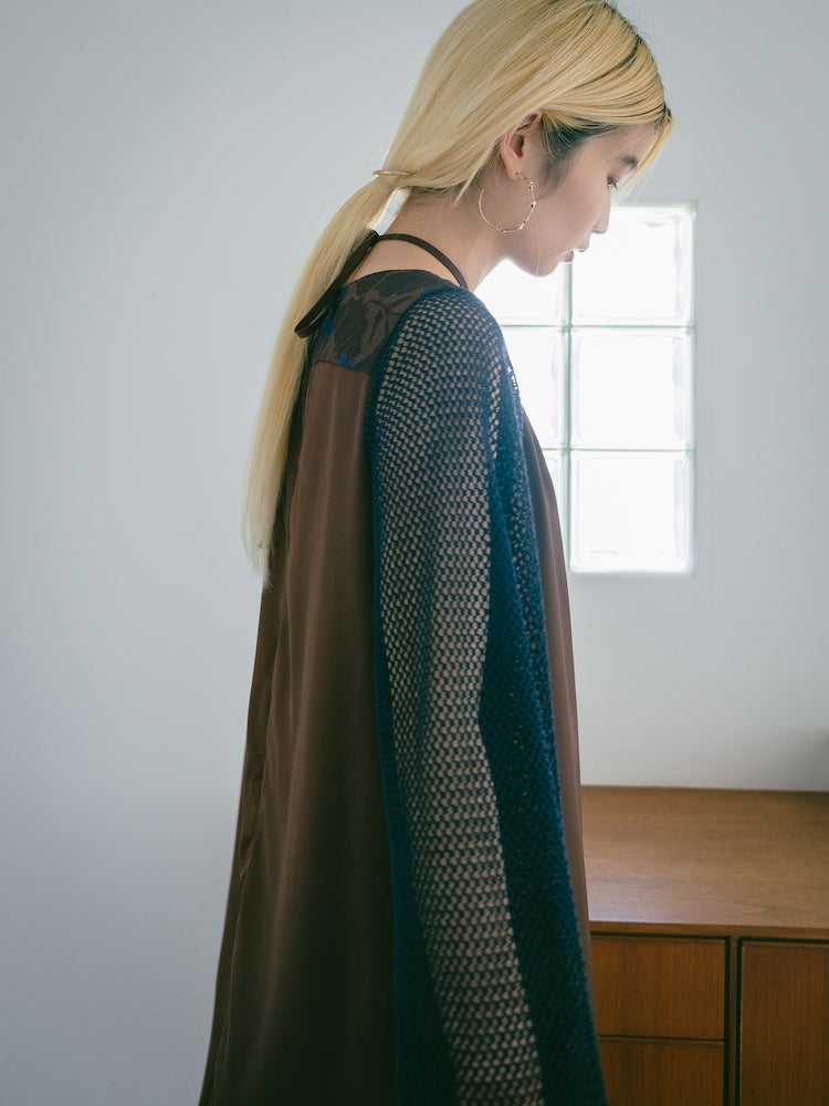 Mesh Sleeve Dress｜メッシュスリーブドレス – MARTE