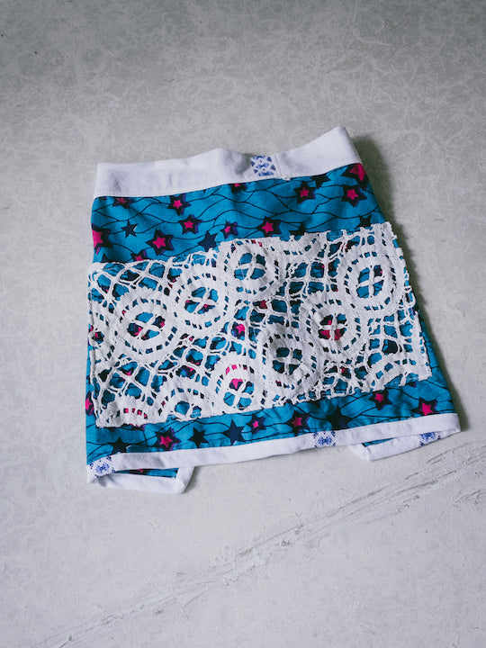 Patchwork Apron / Turquoise
