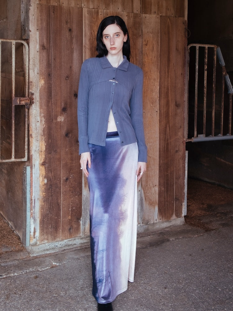 モデル身長：175cm / カラー：01 Veiled Forest / 着用サイズ：Mサイズ