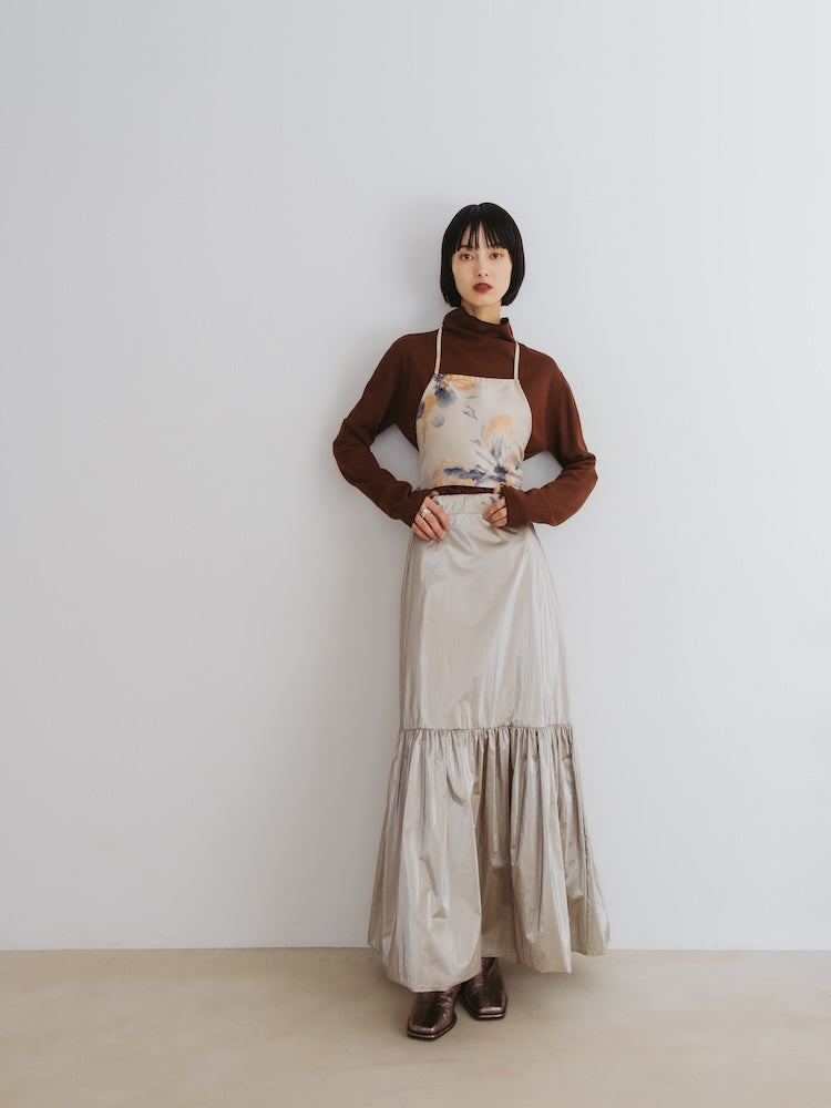 モデル身長：166cm / カラー：Black×Brown