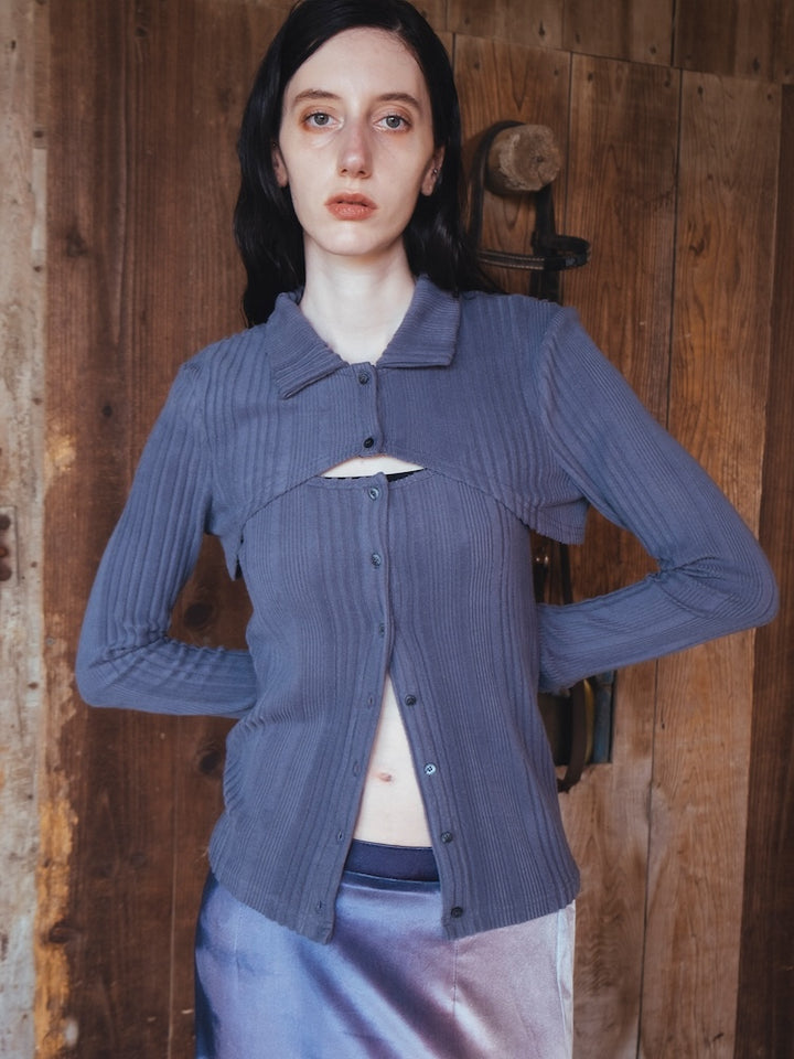 モデル身長：175cm / カラー：BlueGray