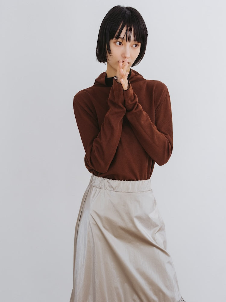 モデル身長：166cm / カラー：Black×Brown