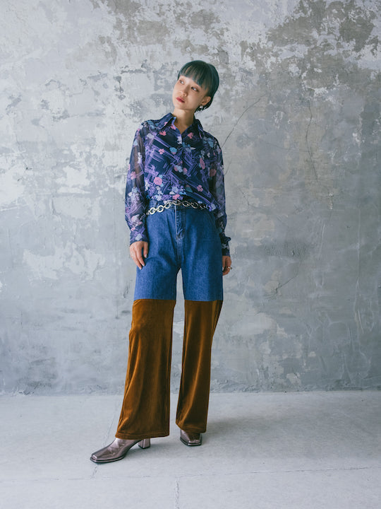 Denim Docking Pants / Brown