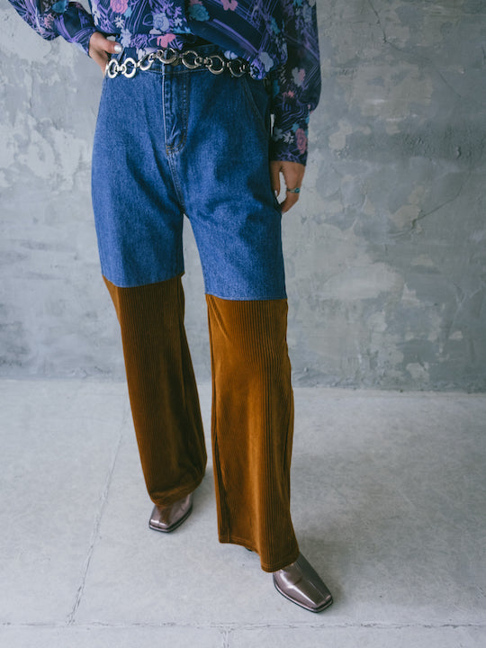 Denim Docking Pants / Brown