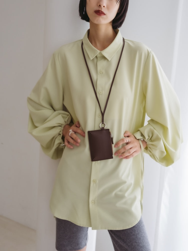 Drawstring Cuff Over Shirt｜ドローストリングデザインオーバーサイズ