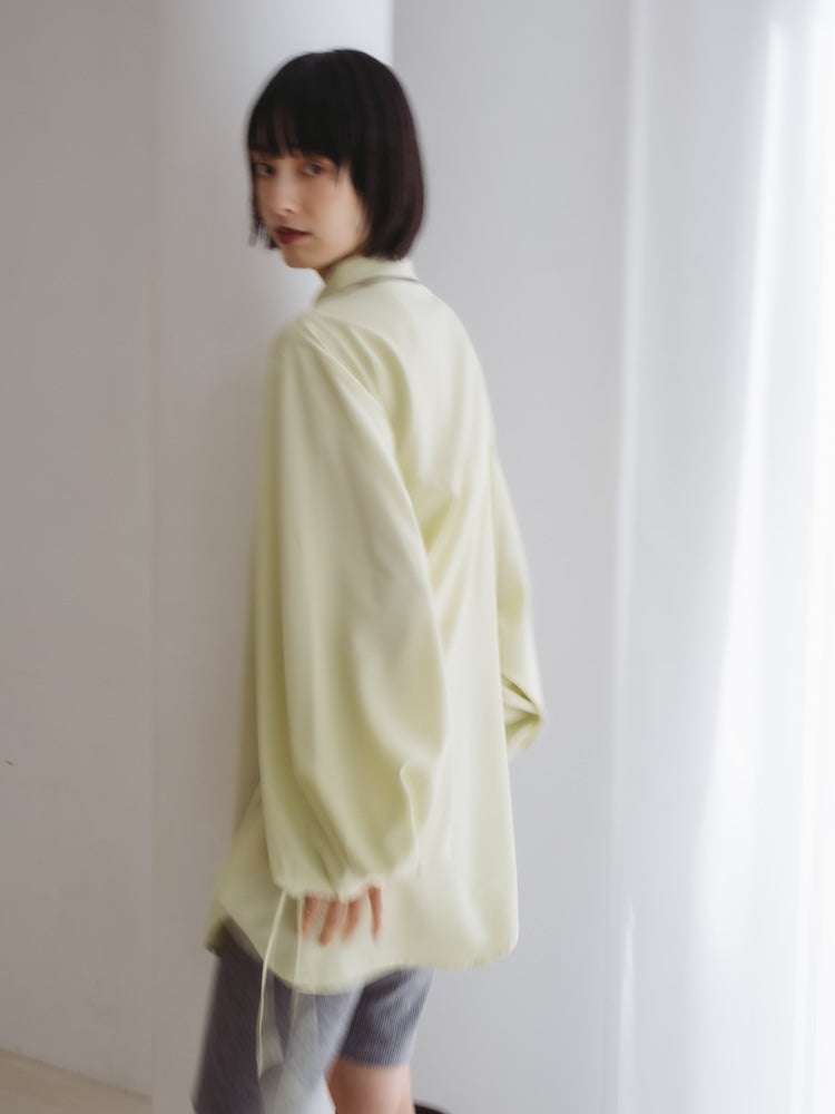 Drawstring Cuff Over Shirt｜ドローストリングデザインオーバーサイズ