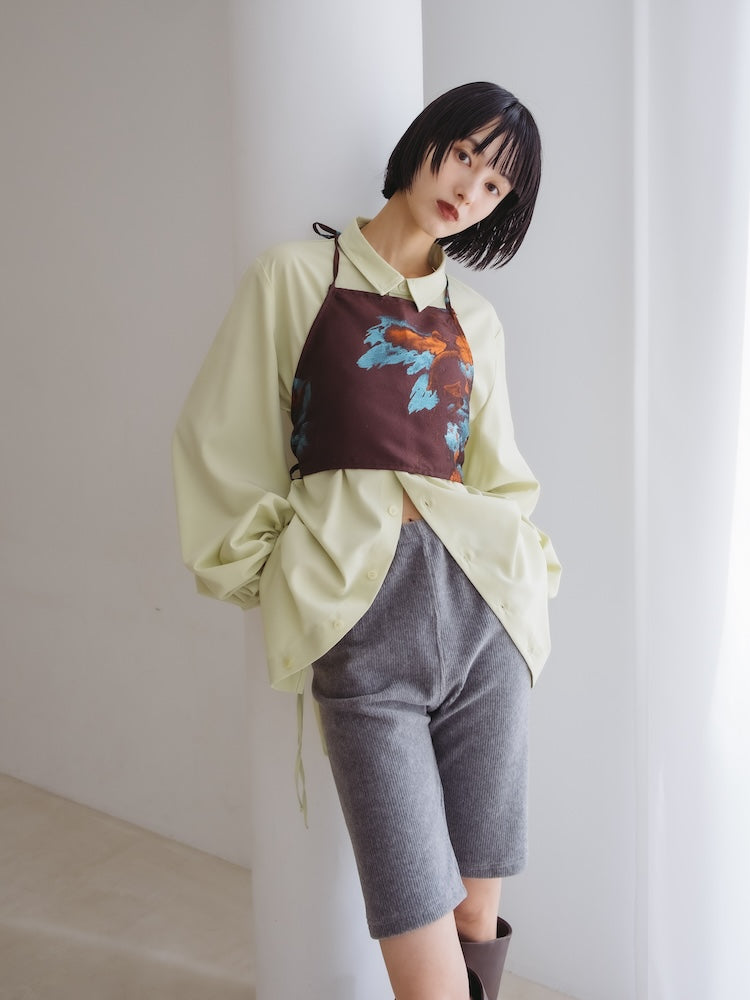 Drawstring Cuff Over Shirt｜ドローストリングデザインオーバーサイズ