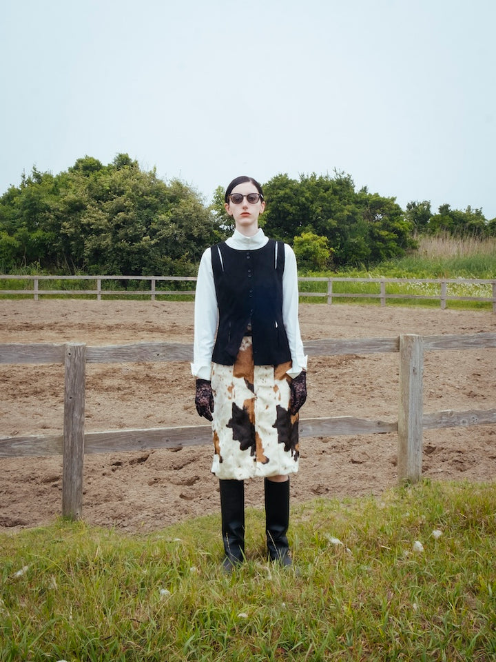 モデル身長：175cm / カラー：White / 着用サイズ：Mサイズ