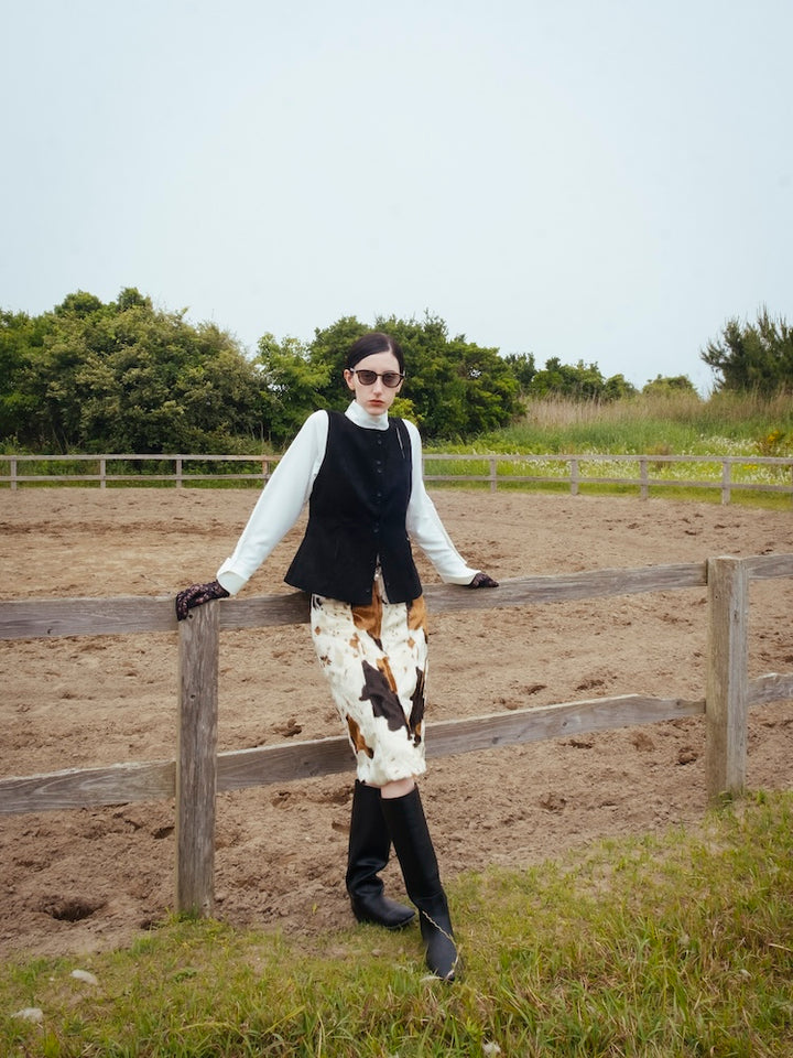 モデル身長：175cm / カラー：White / 着用サイズ：Mサイズ