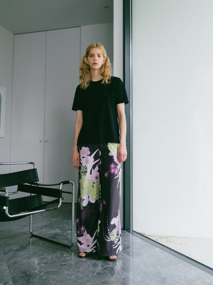 Flower Pants｜花柄リラックスワイドパンツ – MARTE
