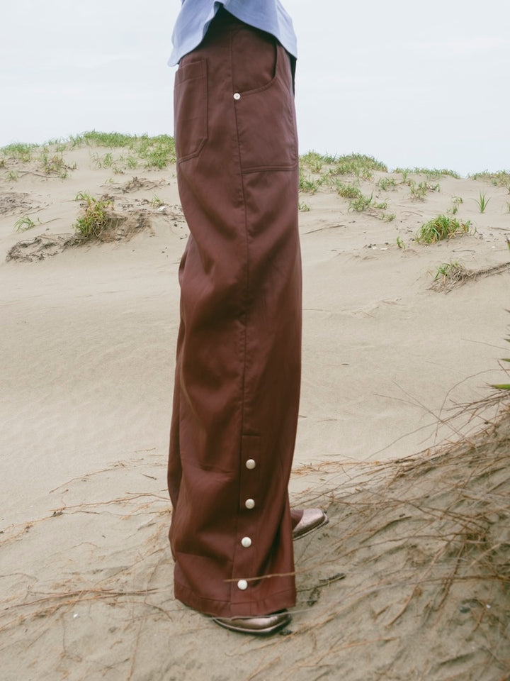 モデル身長：167cm / カラー：RedBrown ※サンプル着用。製品は7cm短くなります