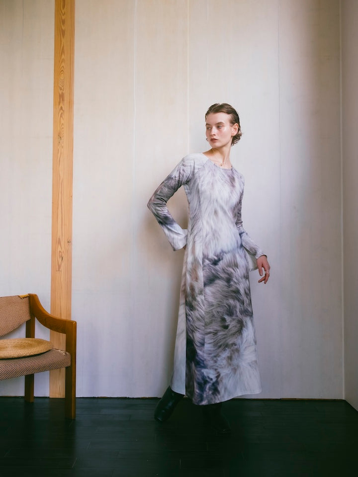 【10月24日(土) 12:00発売開始】Rib Landscape Art Dress