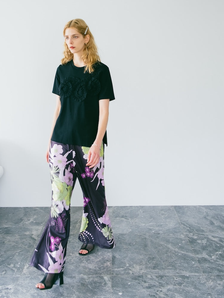 Flower Pants｜花柄リラックスワイドパンツ – MARTE