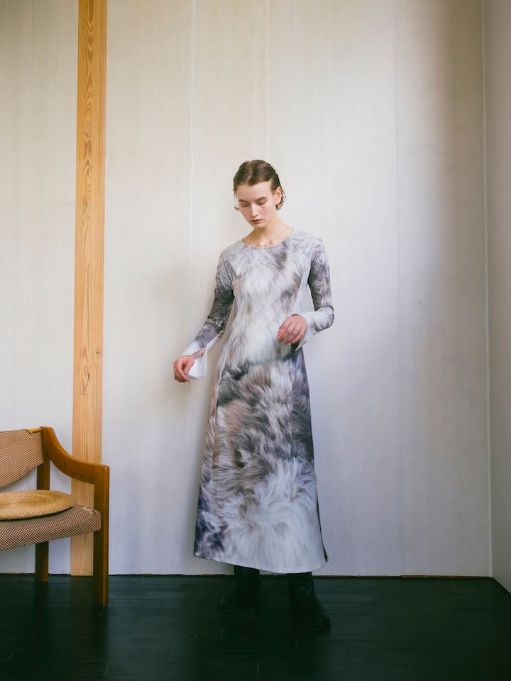 【10月24日(土) 12:00発売開始】Rib Landscape Art Dress