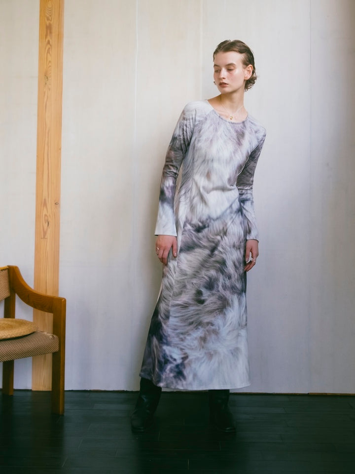 【10月24日(土) 12:00発売開始】Rib Landscape Art Dress