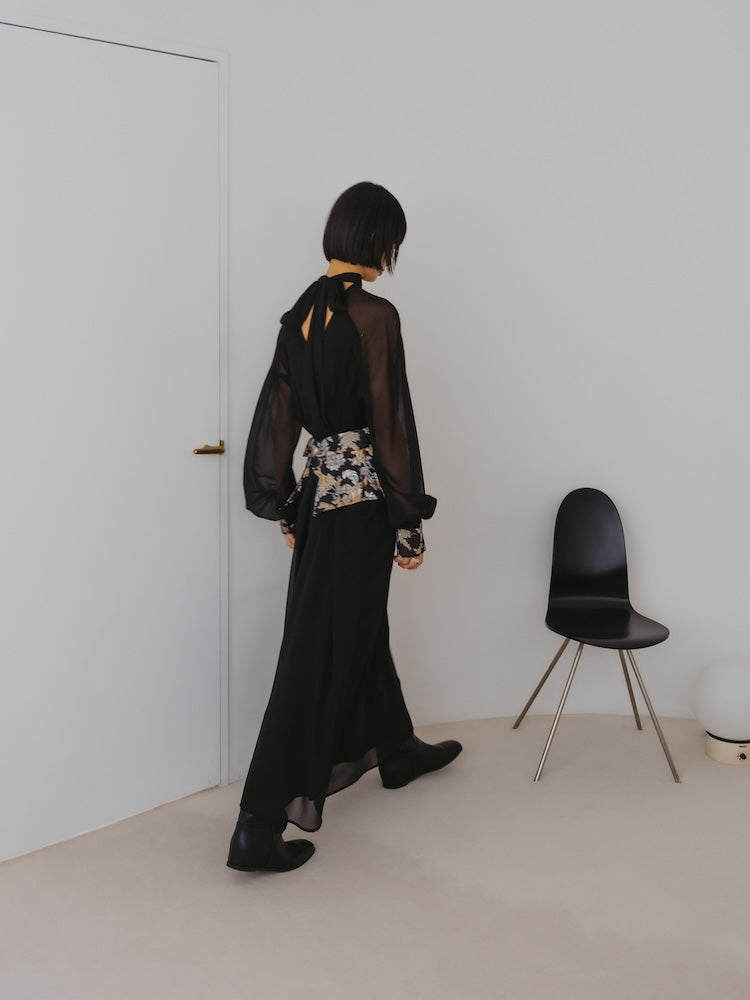 Jacquard Belt 2way Dress｜ジャガード織りベルト付き2ウェイドレス