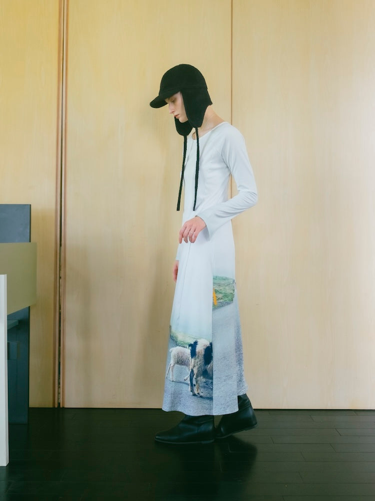 【10月24日(土) 12:00発売開始】Rib Landscape Art Dress