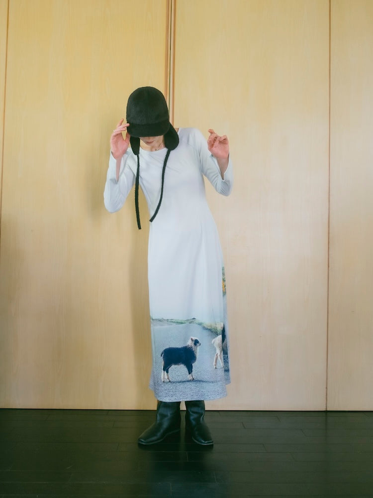 【10月24日(土) 12:00発売開始】Rib Landscape Art Dress