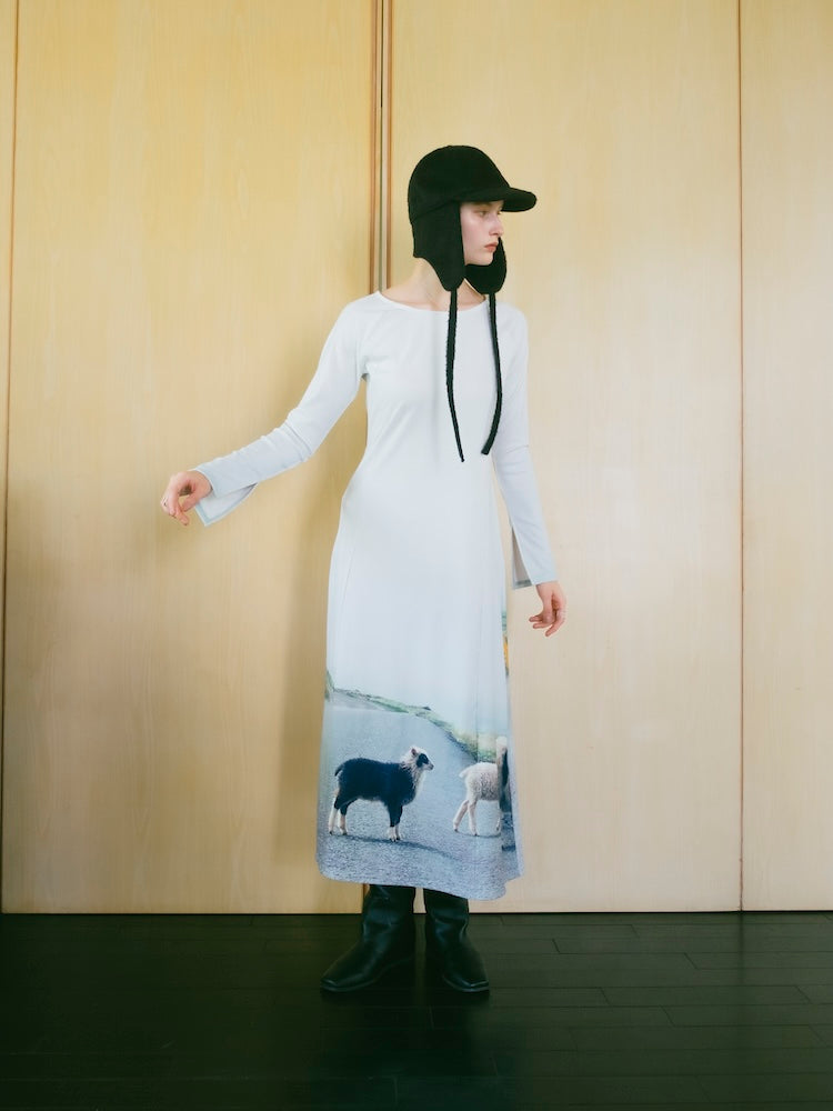 【10月24日(土) 12:00発売開始】Rib Landscape Art Dress