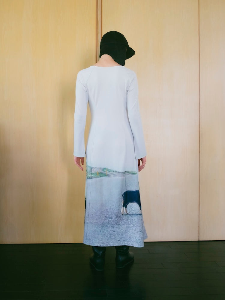 【10月24日(土) 12:00発売開始】Rib Landscape Art Dress