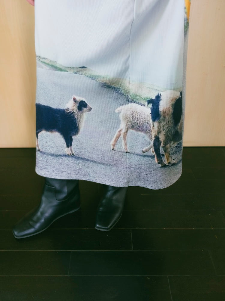 【10月24日(土) 12:00発売開始】Rib Landscape Art Dress