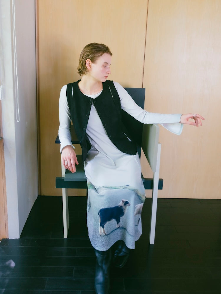【10月24日(土) 12:00発売開始】Rib Landscape Art Dress