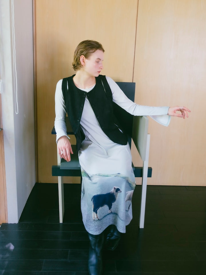 【10月24日(土) 12:00発売開始】Rib Landscape Art Dress