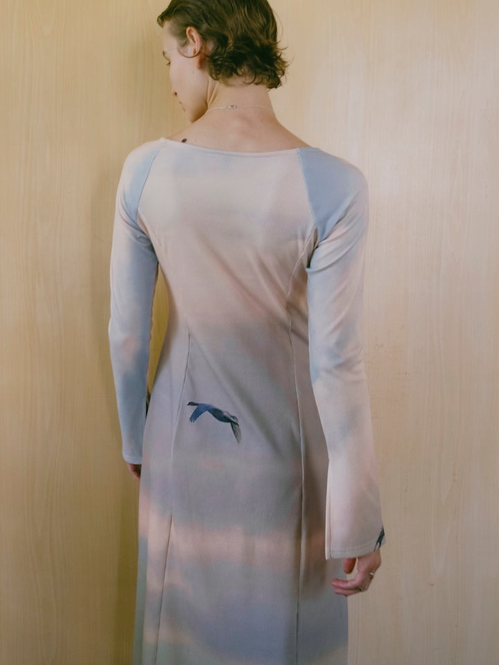 【10月24日(土) 12:00発売開始】Rib Landscape Art Dress