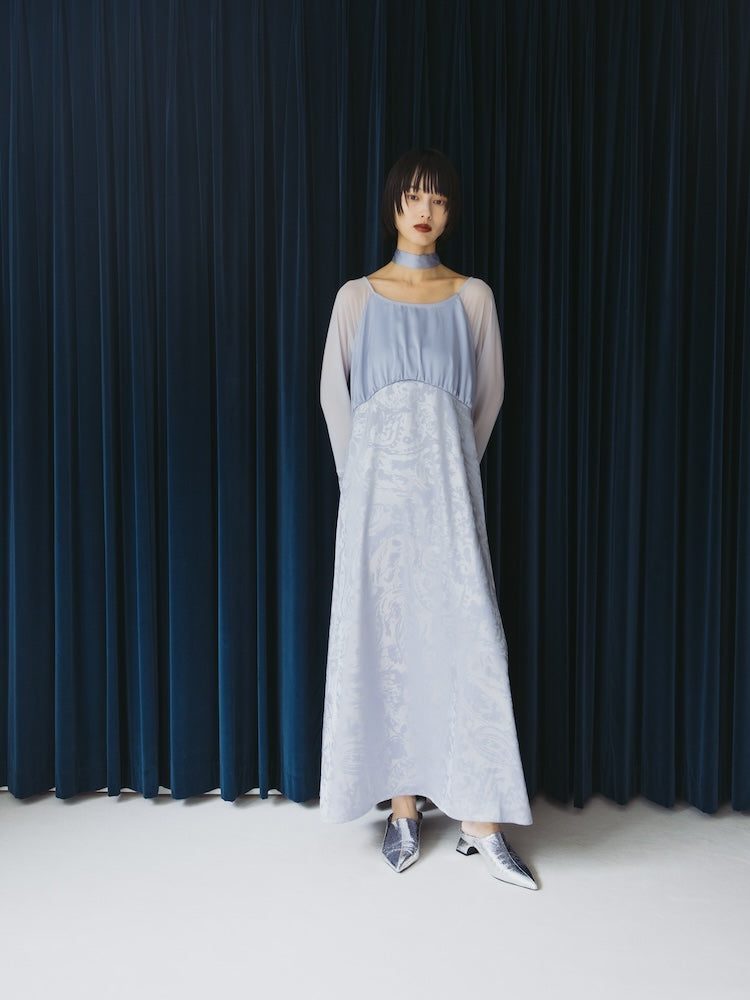 Foil Stamped Satin Dress｜箔押しサテンドレス – MARTE