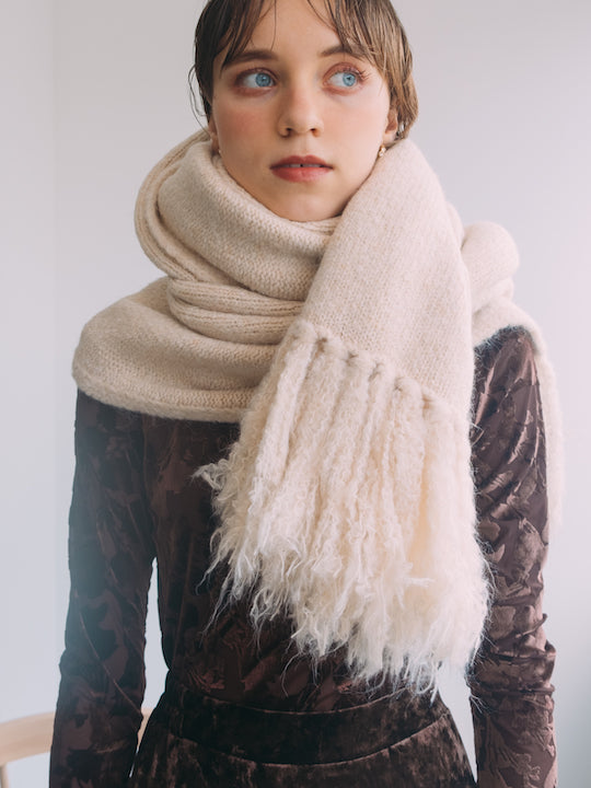Shaggy Wool Muffler｜ウールロングマフラー – MARTE 