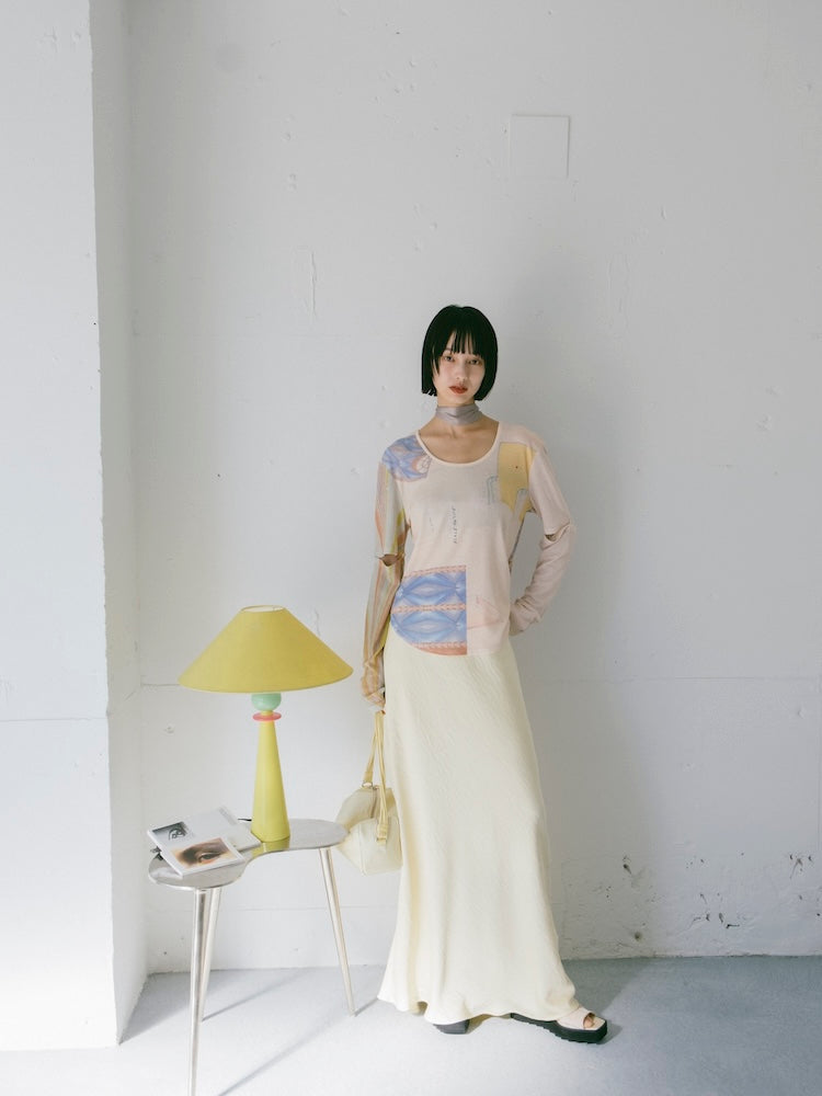 【26ss_EXB】Satin Skirt