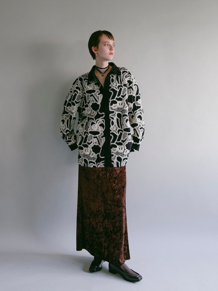 Embroidery Suede Shirt Jacket – MARTE