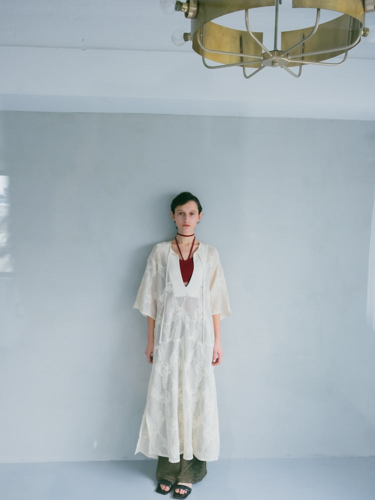 Cord Embroidery Caftan Dress｜コードエンブロイダリーカフタン