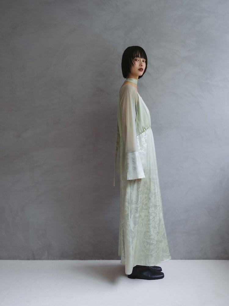 Foil Stamped Satin Dress｜箔押しサテンドレス – MARTE