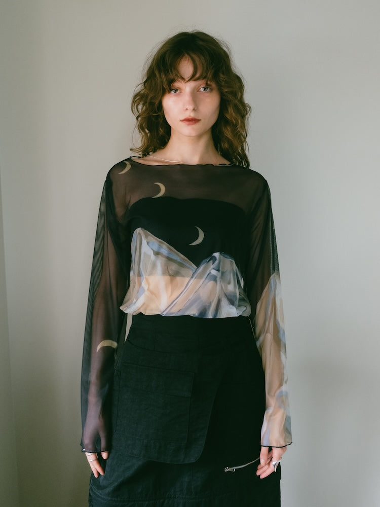 EDIT.FOR LULU - the virgins scallop tops シースルートップス