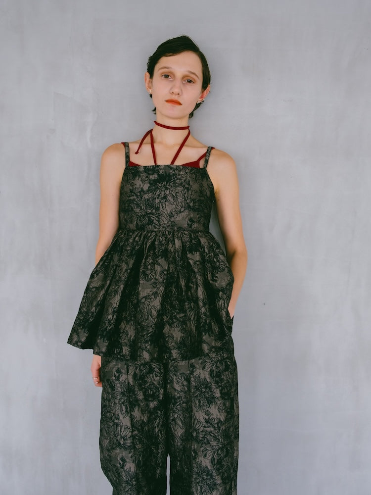 Flower Jacquard Camisole|フラワージャガードキャミソール – MARTE Flower Jacquard Camisole|フラワージャガードキャミソール – MARTE