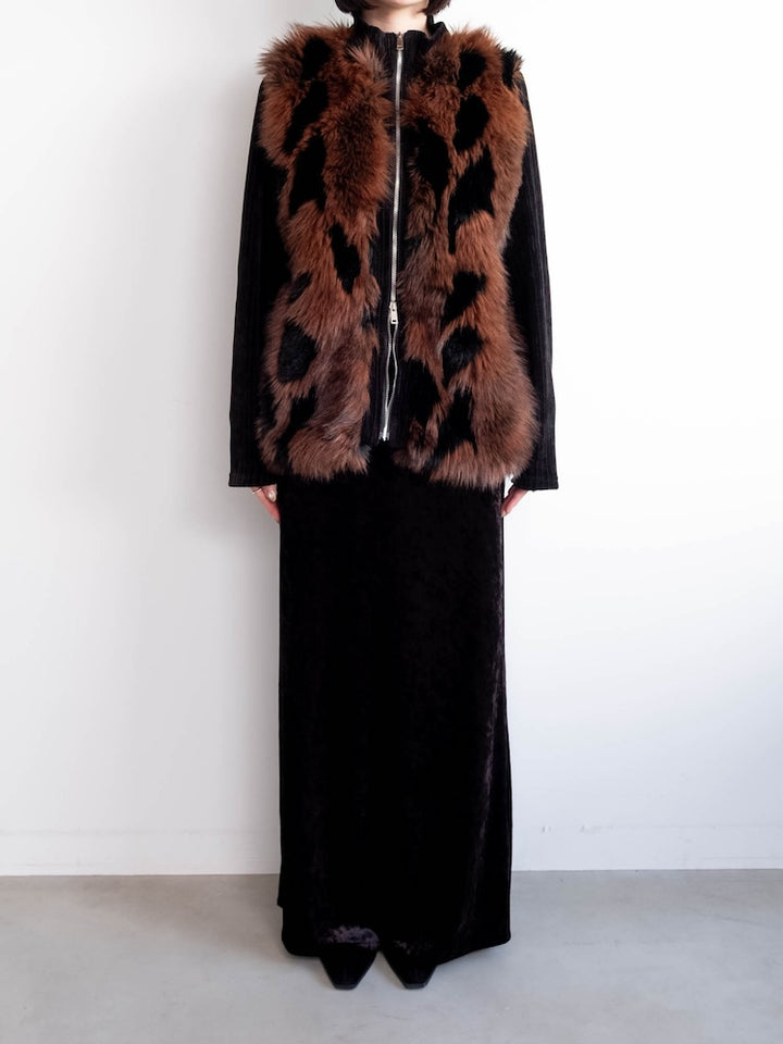【6月12日(金) 12:00予約販売開始】Mix Fur Zip Jacket