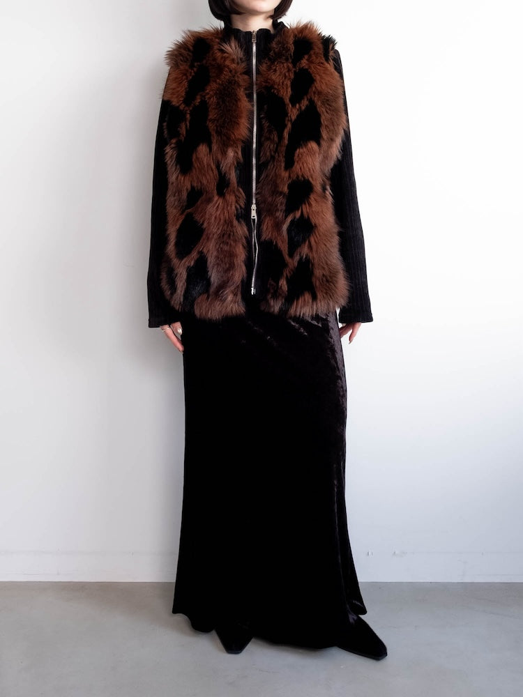 【6月12日(金) 12:00予約販売開始】Mix Fur Zip Jacket