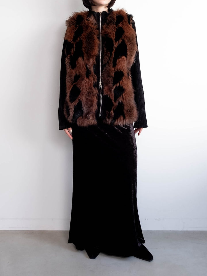 【6月12日(金) 12:00予約販売開始】Mix Fur Zip Jacket