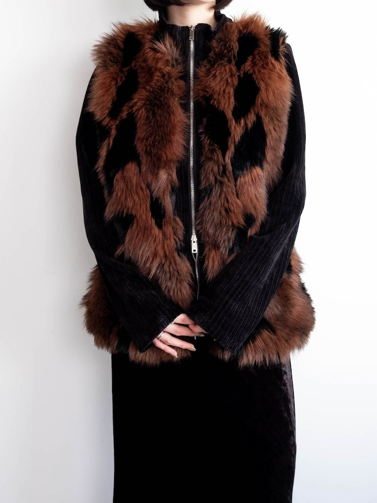 【6月12日(金) 12:00予約販売開始】Mix Fur Zip Jacket