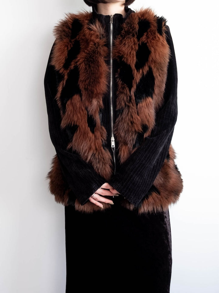 【6月12日(金) 12:00予約販売開始】Mix Fur Zip Jacket