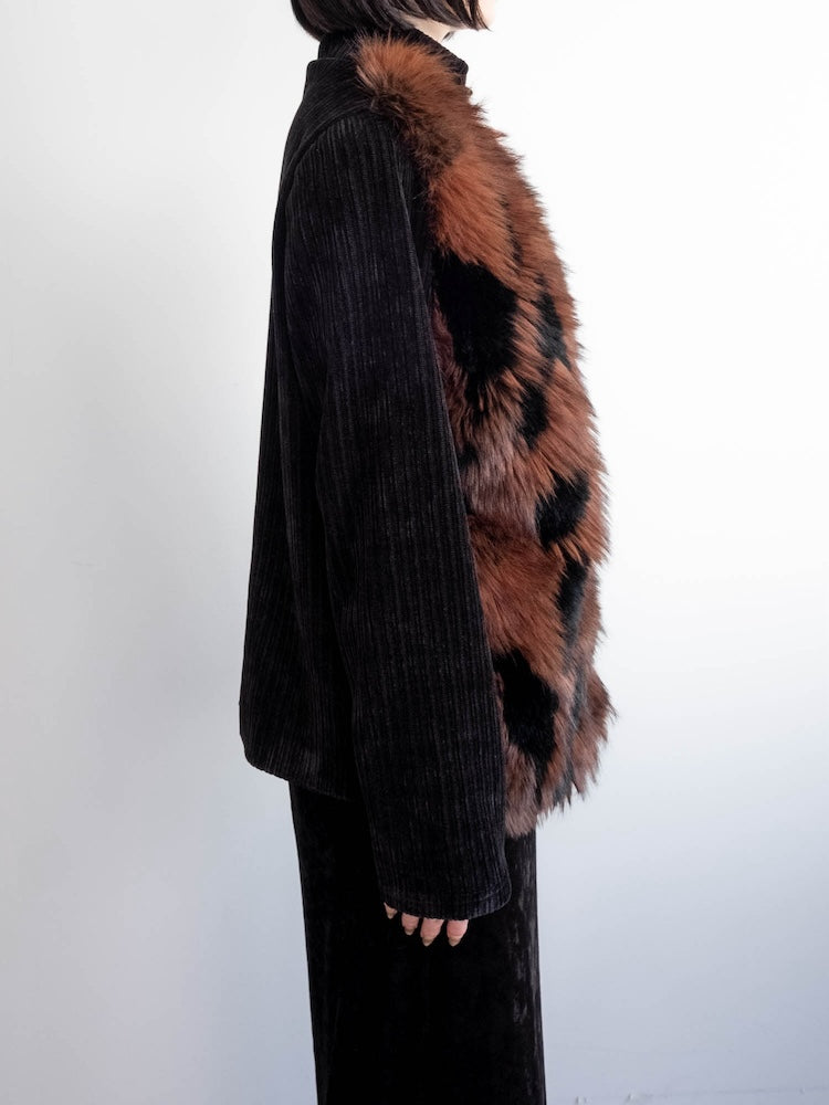 【6月12日(金) 12:00予約販売開始】Mix Fur Zip Jacket