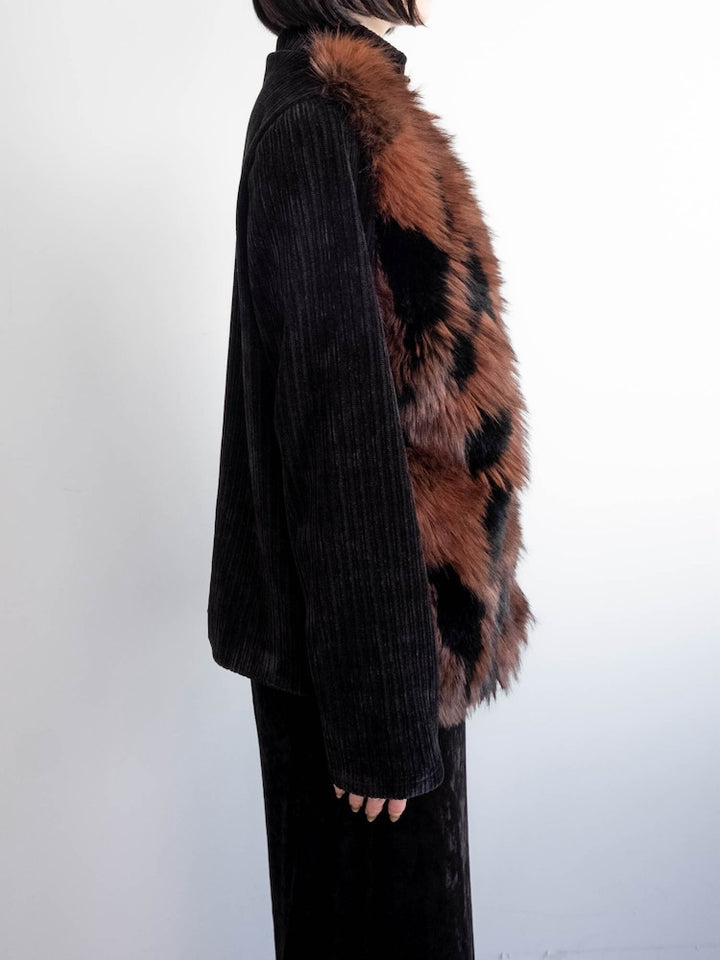 【6月12日(金) 12:00予約販売開始】Mix Fur Zip Jacket