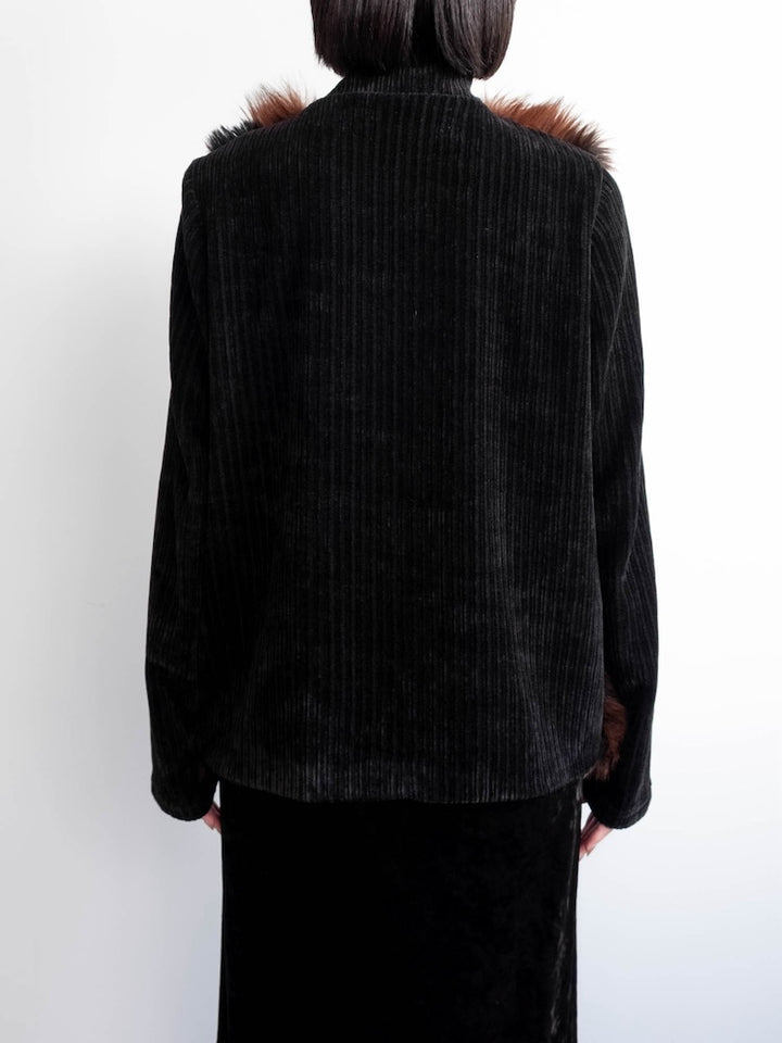 【6月12日(金) 12:00予約販売開始】Mix Fur Zip Jacket