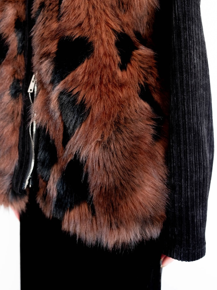 【6月12日(金) 12:00予約販売開始】Mix Fur Zip Jacket