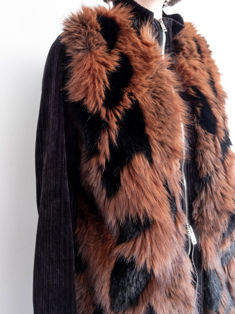 【6月12日(金) 12:00予約販売開始】Mix Fur Zip Jacket