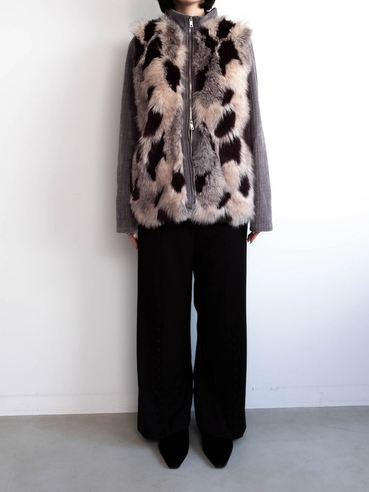 【6月12日(金) 12:00予約販売開始】Mix Fur Zip Jacket