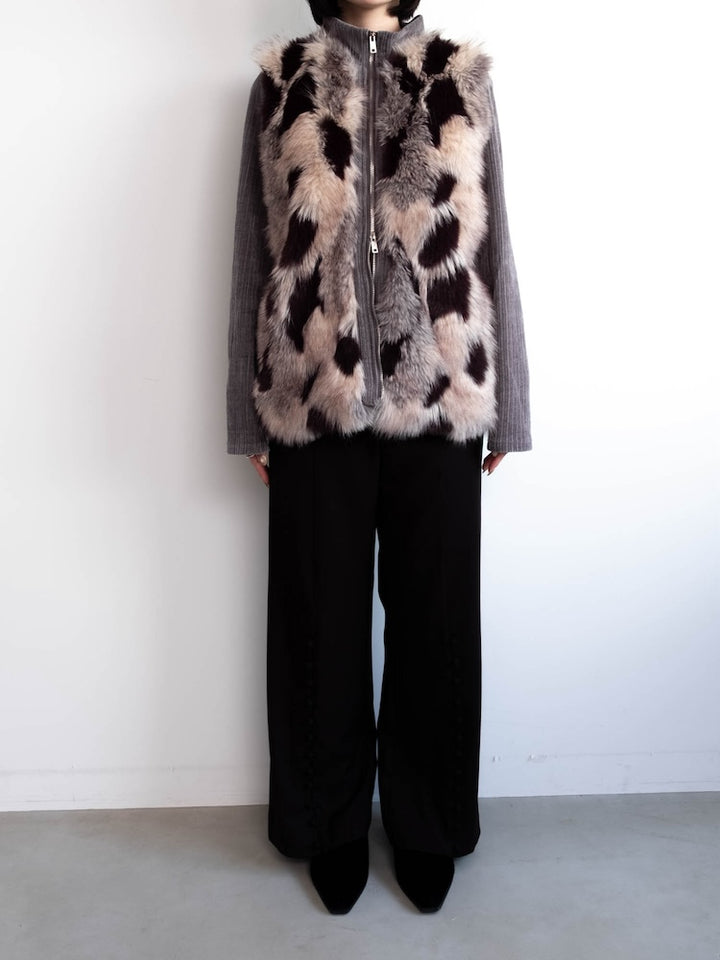 【6月12日(金) 12:00予約販売開始】Mix Fur Zip Jacket