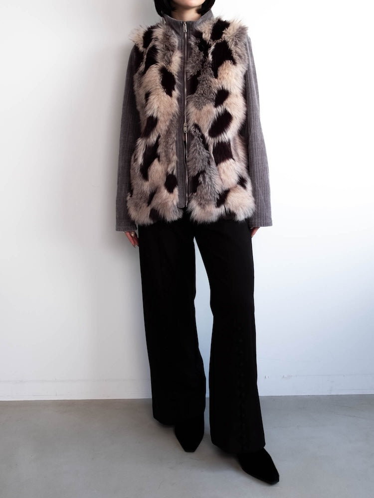 【6月12日(金) 12:00予約販売開始】Mix Fur Zip Jacket