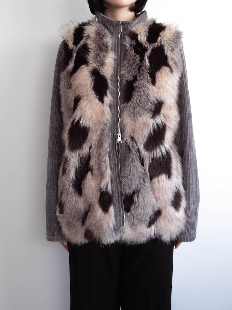 【6月12日(金) 12:00予約販売開始】Mix Fur Zip Jacket